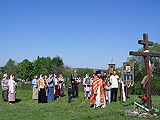 На месте храма Рождества Иоанна Крестителя, разрушенного в 1935 году